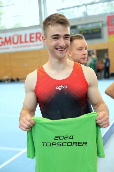 Topscorer der Landesliga 1 mit der am höchsten erreichbaren Punktzahl an 6 Geräten: Markus Schmid vom TSV Friedberg