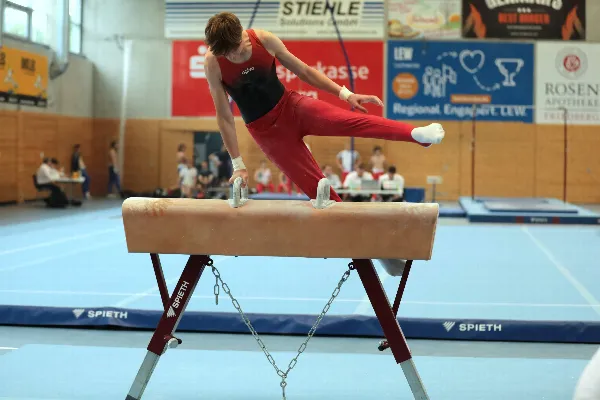 Josef Schwaiger am Seitpferd