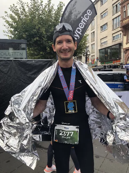 Philipp beim IRONMAN Frankfurt 2024
