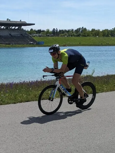 Felix Gabler beim triathlon.de-Cup 2024 [Bild Stefan Kraus]