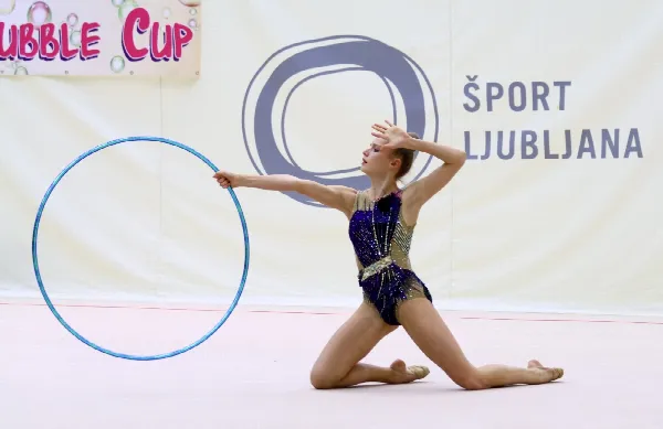 Luzie Riva Lampe – Siegerin und 1. Platz mit dem Reifen – Bubble Cup Moste 2024 – Ljubljana